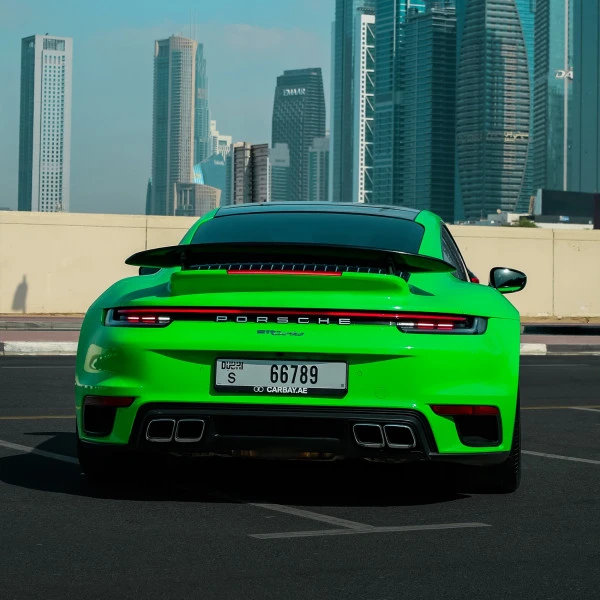  Green Porsche 911 Turbo Photo 2